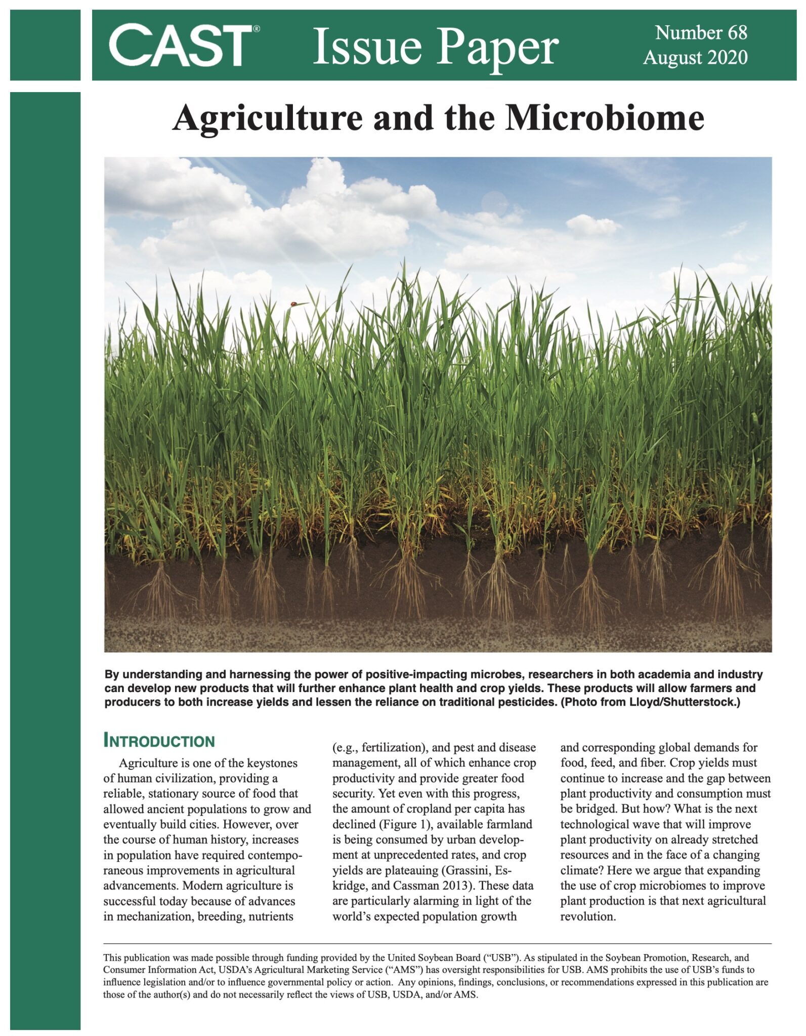 Agriculture and the Microbiome - CAST - The Council for Agricultural ...